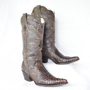 cuadra snakeskin boots